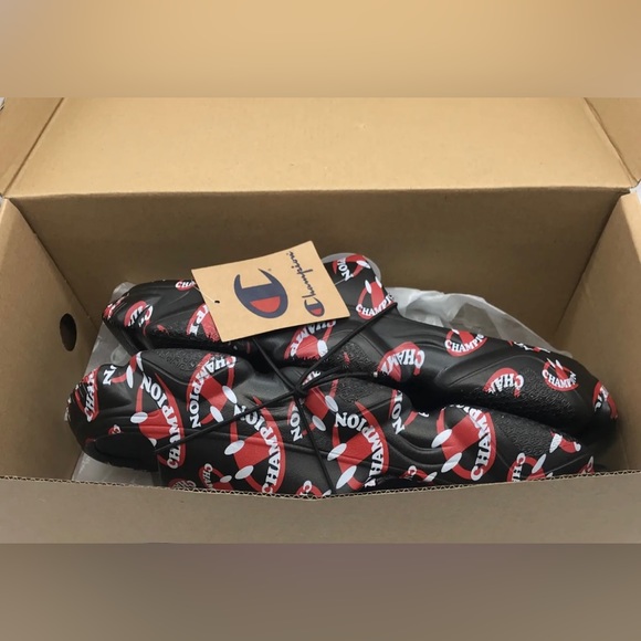 Champion Men’s Meloso Smiley Face Squish Slide Sandals - Size 12 - Picture 7 of 7